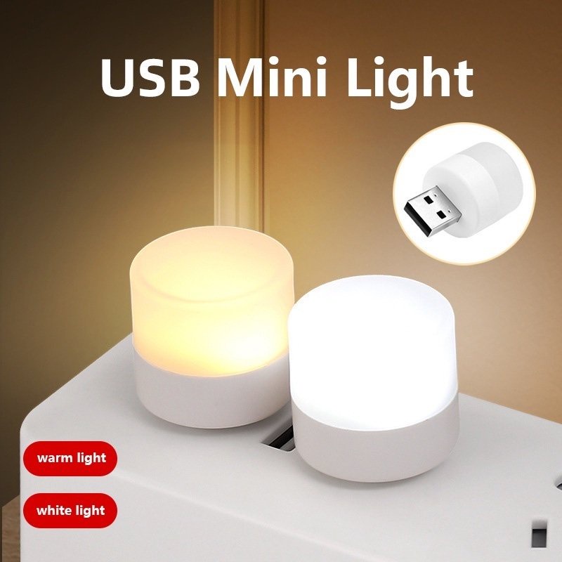 Đèn Led Mini Cổng Sạc Usb Siêu Sáng Nhỏ Gọn Tiện Lợi Cho Việc Đọc Sách, Học Tập Buổi Tối - Đèn Ngủ Bảo Vệ Mắt Tiết Kiệm Điện