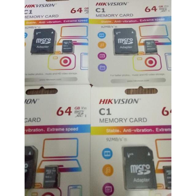 Thẻ nhớ Hikvision 64GB C1 92MB/s - Hàng chính hãng