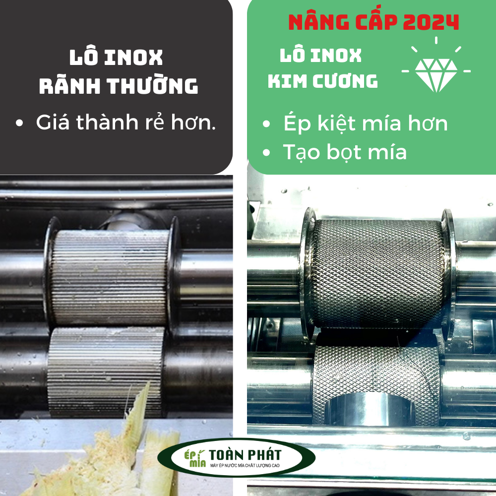 Máy ép mía siêu sạch chất lượng cao nhỏ gọn Toàn Phát