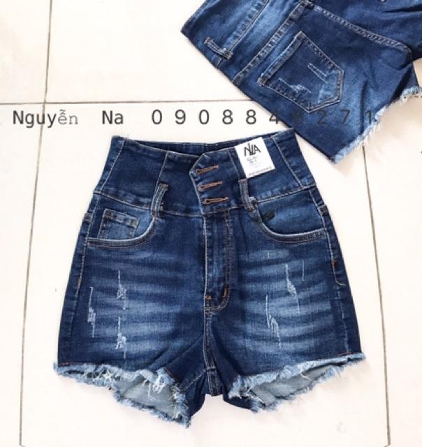 Quần short thái lưng cao- hình thật shop chụp