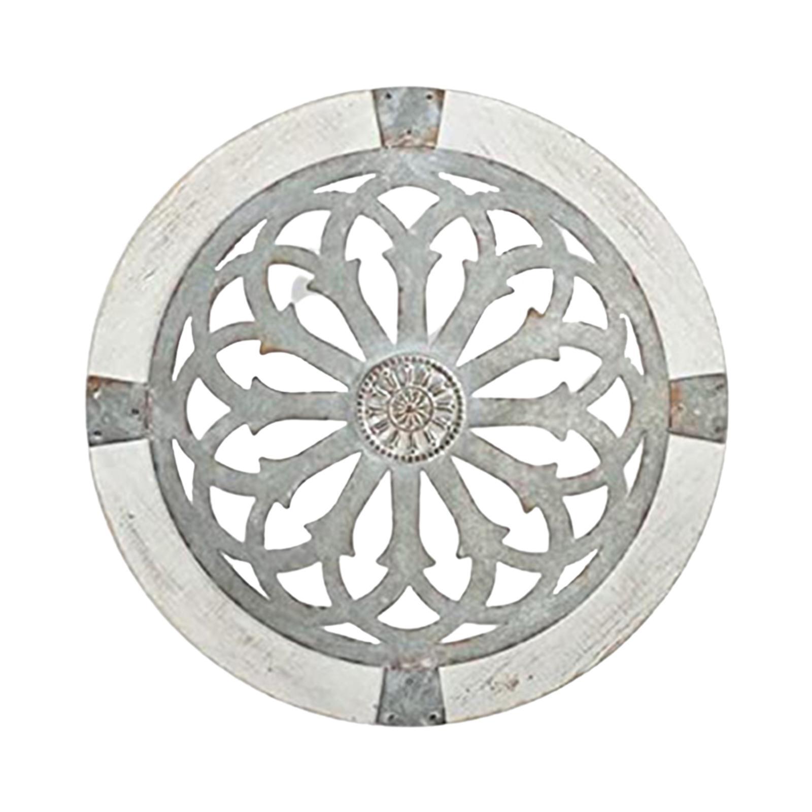 2 Pieces Round Wall Art Metal Medallions, Wall Sculpture Decor for Home