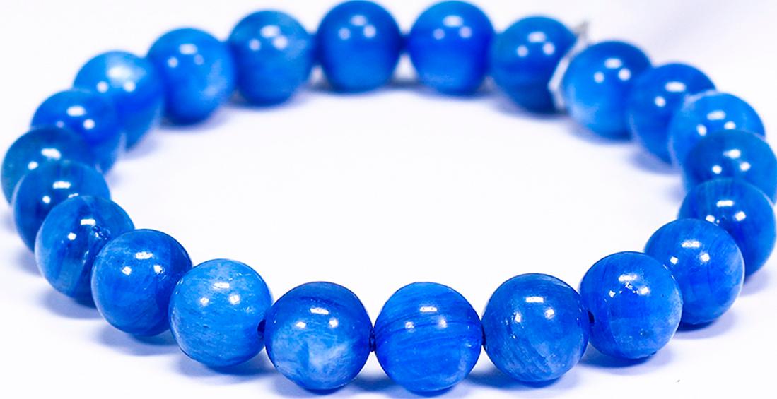 Vòng tay đá Kyanite size hạt 8mm mệnh thủy, mộc - Ngọc Quý Gemstones