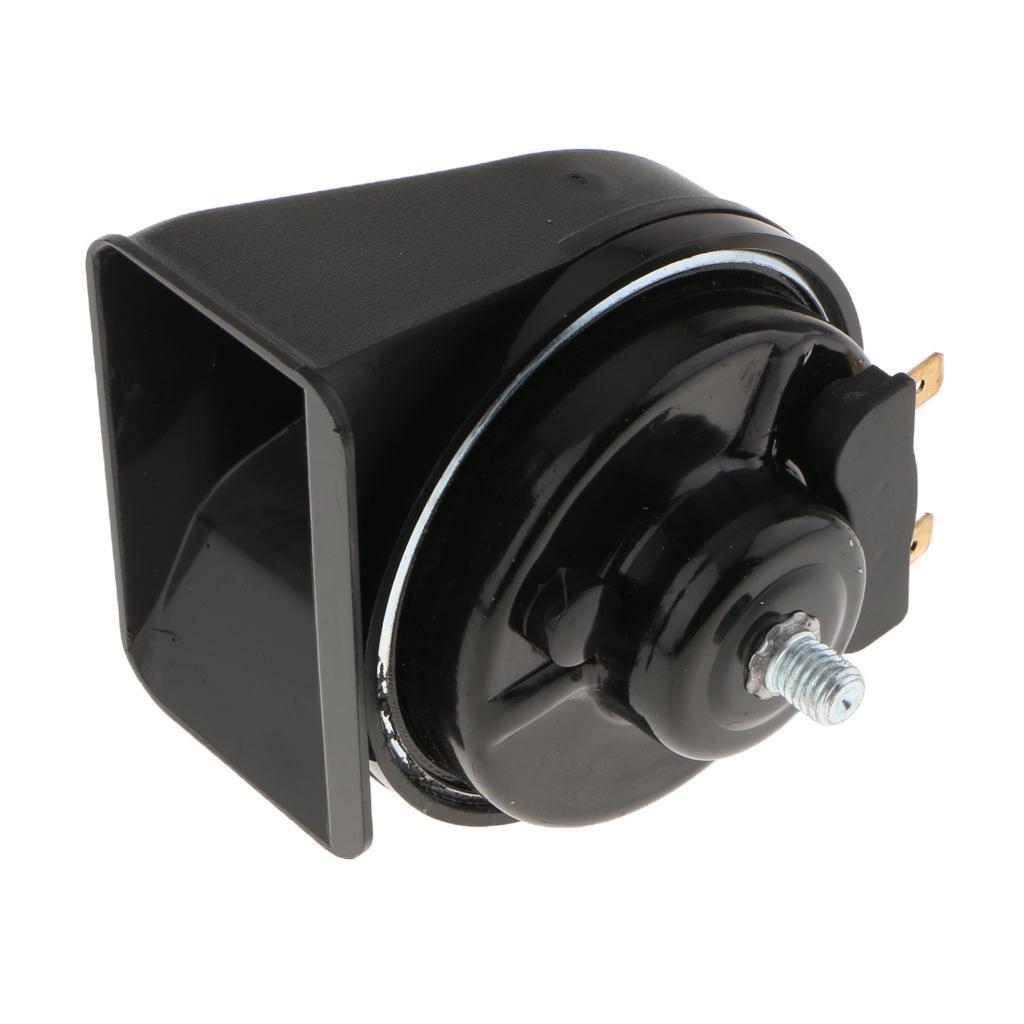 1 Pair 12V Universal Waterproof Car Auto Snail High Power Tweeter Black