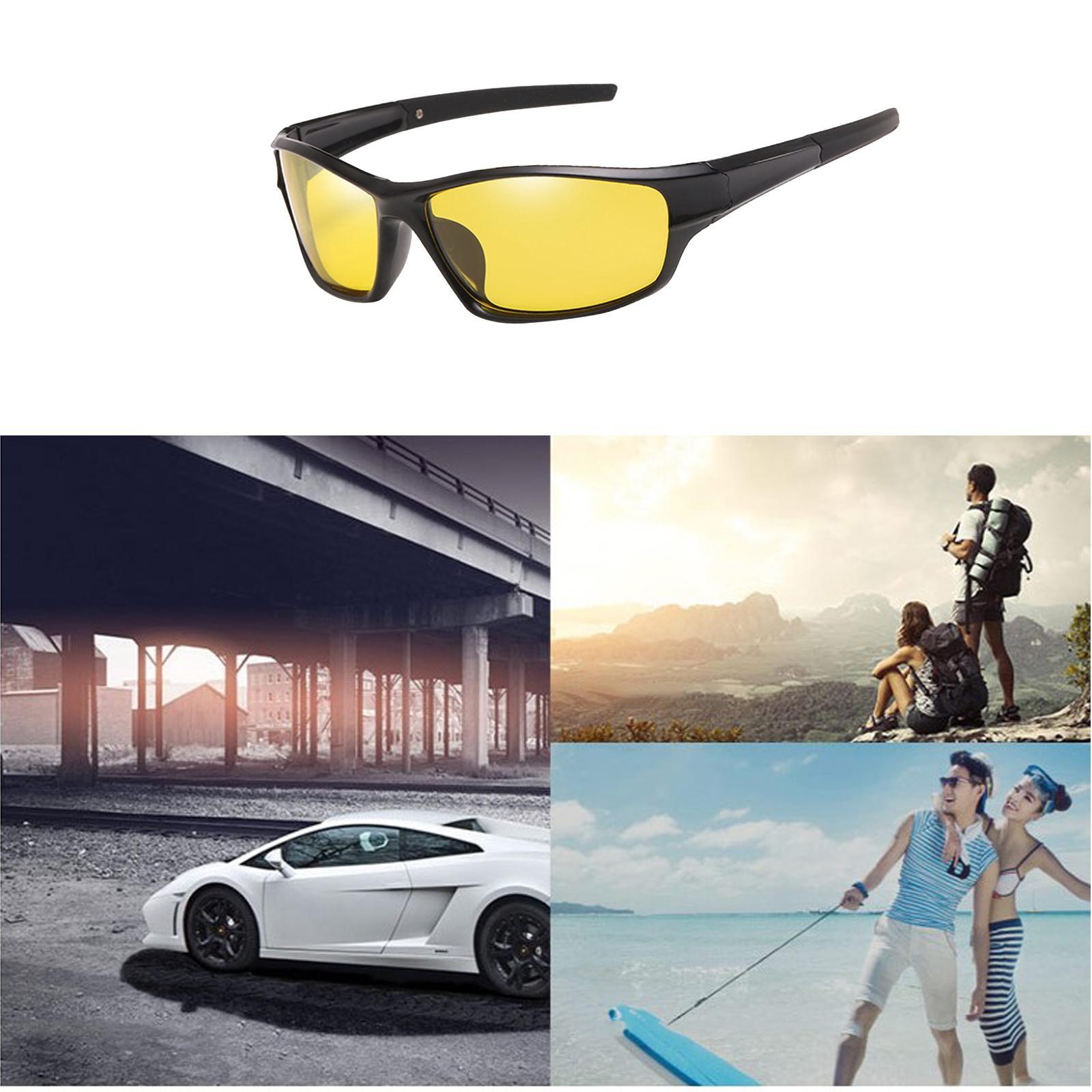 2xCycling Polarized Goggles Bike Outdoor Sports Anti-UV Sunglasses Yellow