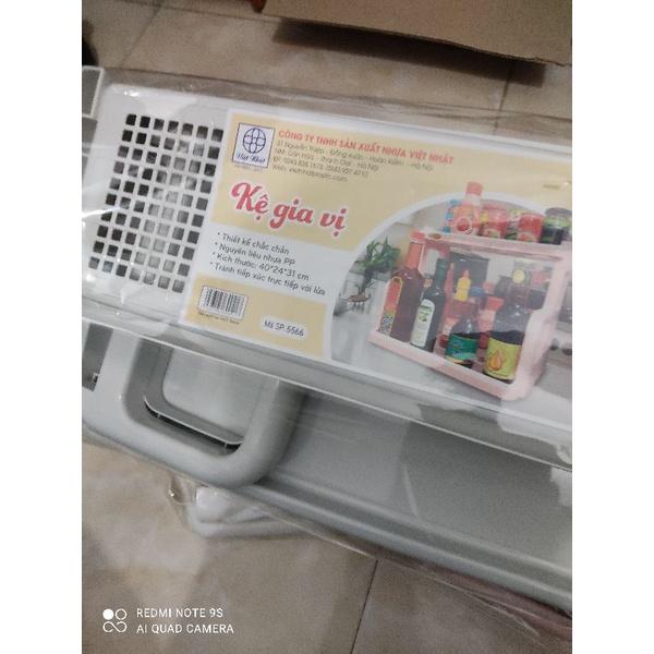 Kệ nhựa đặt đồ gia vị. đa năng hãng nhựa việt nhật.