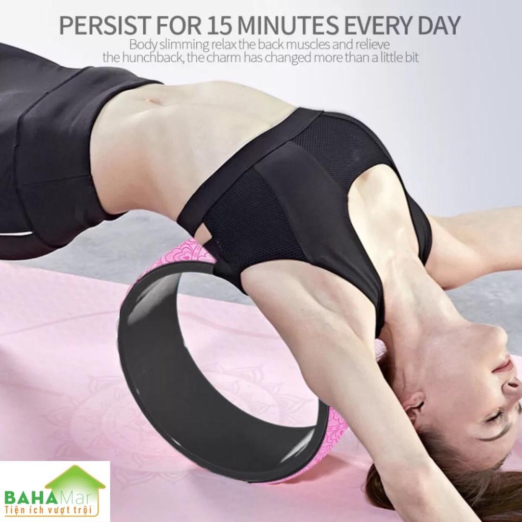 BÁNH XE YOGA - DỤNG CỤ TẬP HỖ TRỢ CÁC TƯ THẾ YOGA GIẢM ĐAU VÀ GIẢM EO  Hỗ trợ tập các tư thế Yoga trải dài