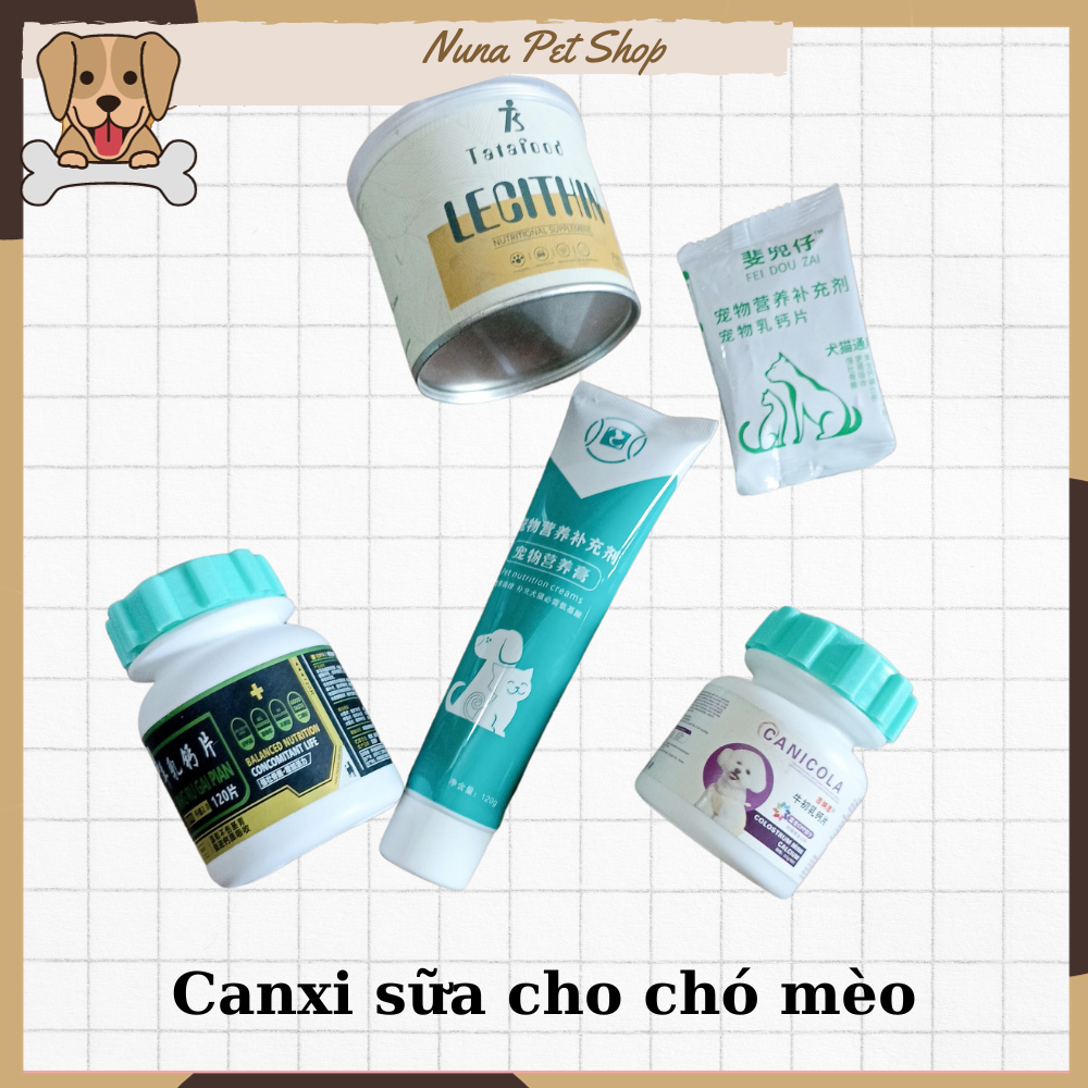 Viên canxi cho chó mèo bổ sung dinh dưỡng vitamin giúp chắc khỏe xương mượt lông