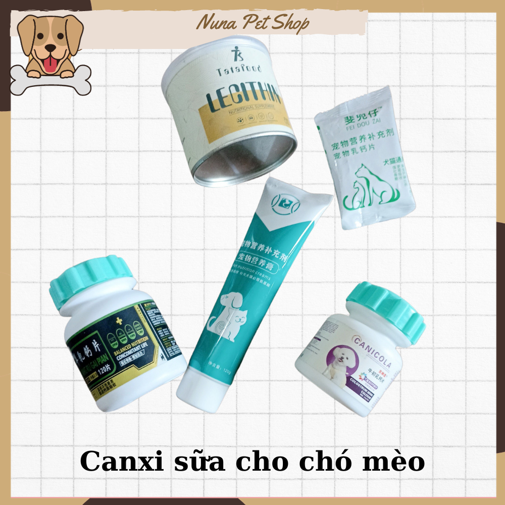 [CANXI SỮA] Viên canxi cho chó mèo bổ sung dinh dưỡng vitamin giúp chắc khỏe xương mượt lông