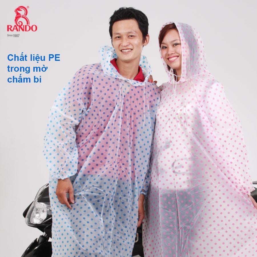 Hình ảnh ÁO MƯA TRONG MÀU ĐA DỤNG CHẤM BI - SET 5 CÁI