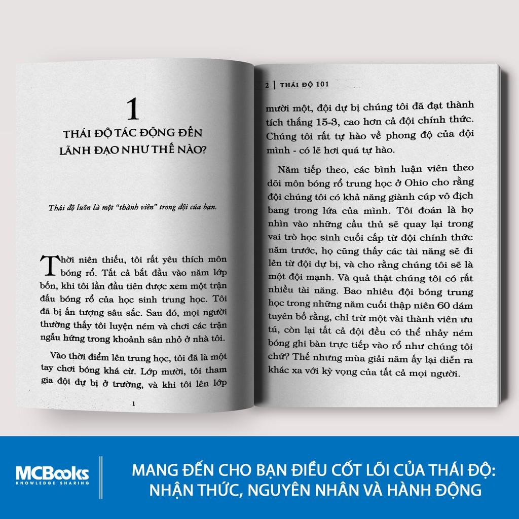 Sách - Attitude 101 - Thái Độ 101 - Những Điều Nhà Lãnh Đạo Cần Biết ( tặng kèm bookmark thiết kế )