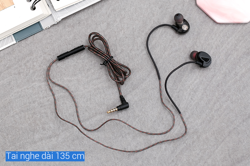 Tai nghe nhét tai dual driver EP Mozard S80 Đen - Hàng Chính Hãng