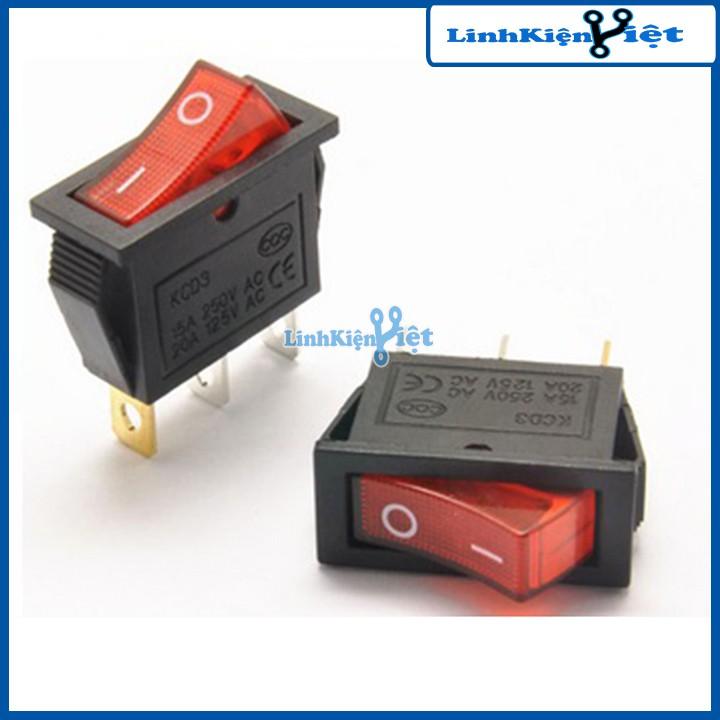 Công Tắc Bập Bênh KCD3-101 16A/250V Dùng Trong Ổ Điện