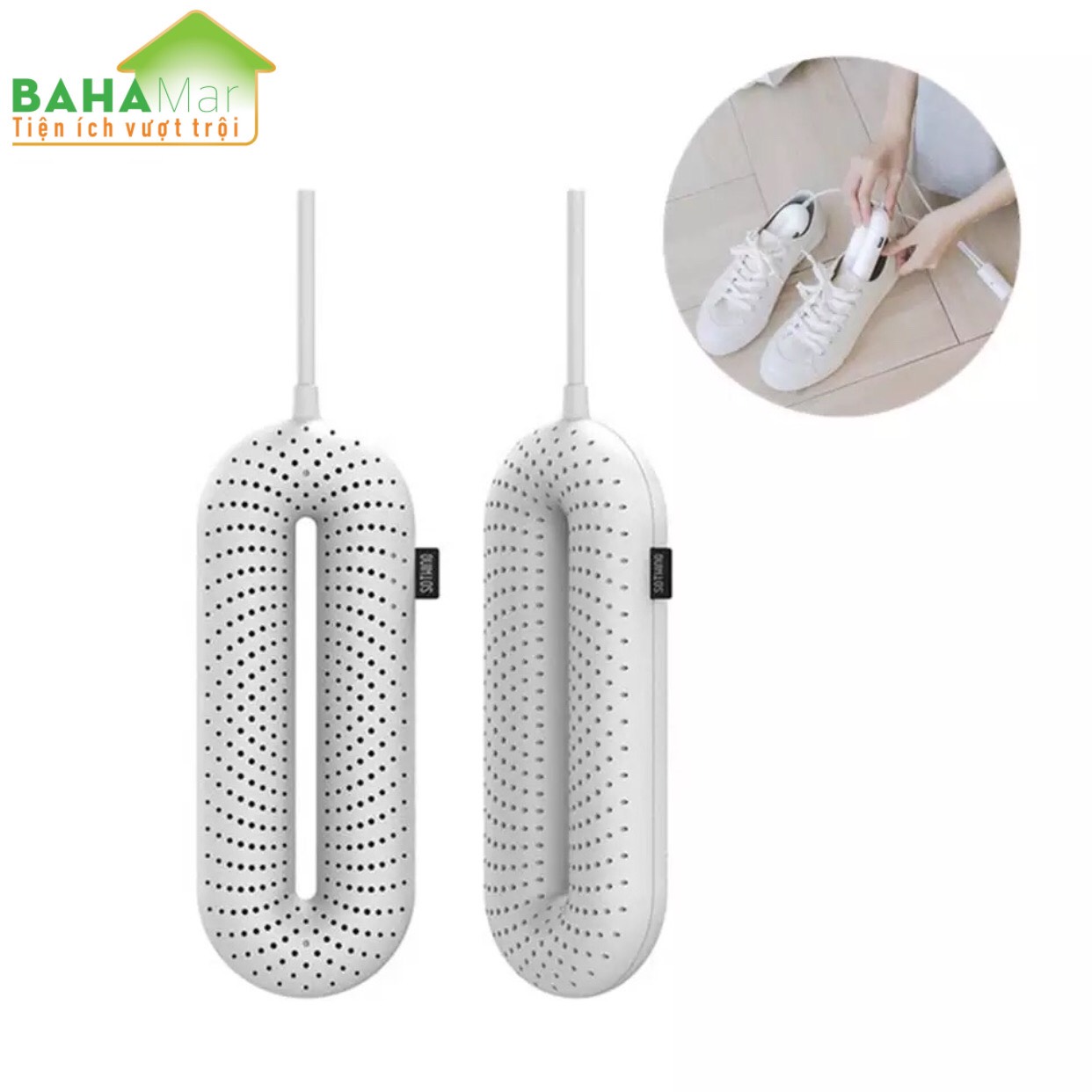 MÁY SẤY KHÔ GIÀY BẰNG ĐIỆN CÓ KHỬ TRÙNG UV KHỬ MÙI BAHAMAR giúp xử lý mùi hôi của giày và sấy khô giày