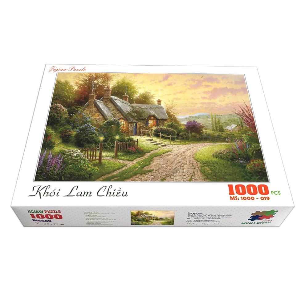 Bộ ghép hình hộp 1000 mảnh-Khói lam chiều
