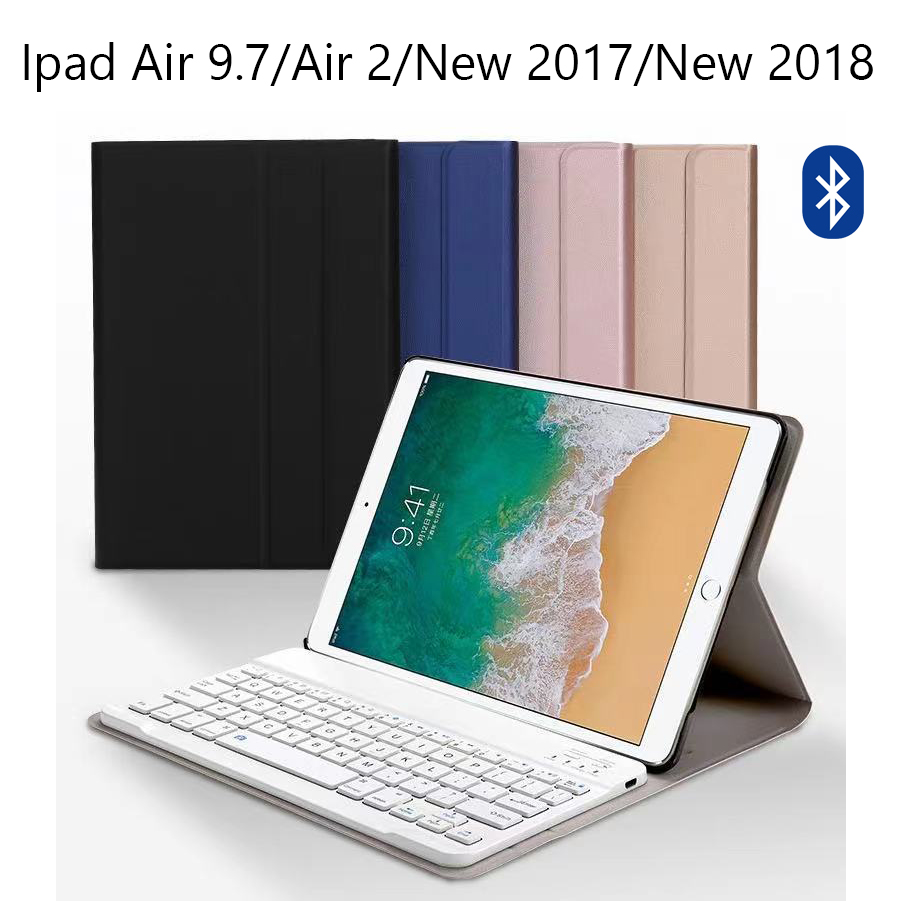 Bao Da Kèm Bàn Phím Dành Cho Ipad Air 9.7 Inch / Air 2 / New 2017 / New 2018 Bluetooth