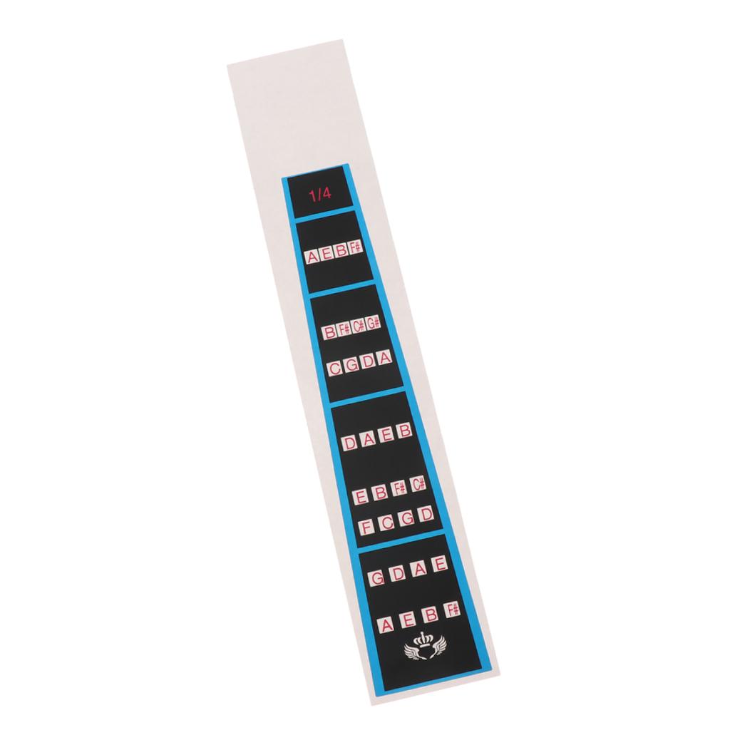 Violin Chart Finger Sticker Guide Intonation Musical for Violin Parts