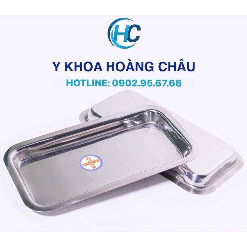 Mâm, khay y tế inox chữ nhật - Nhỏ9x18cm