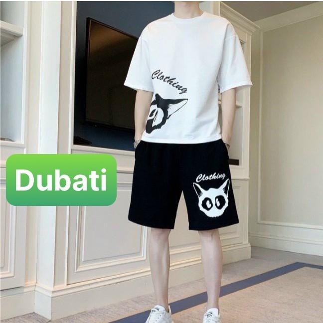 ĐỒ BỘ QUẦN ÁO THỂ THAO NAM MÈO CLOTHING, BỘ THUN CO GIÃN, SET ĐỒ BỘ THỂ THAO- DUBATI FASHION