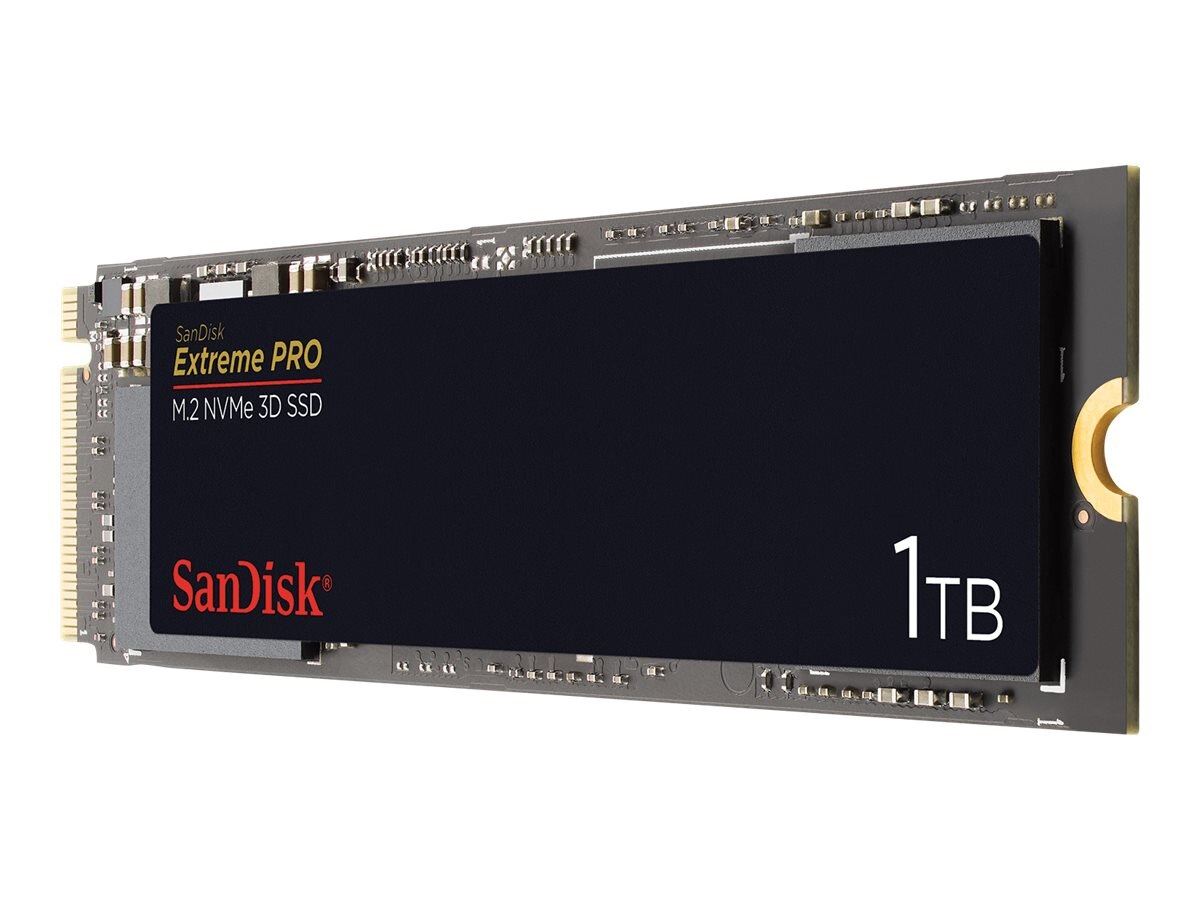 Ổ cứng gắn trong SanDisk Extreme PRO M.2 NVMe 3D SSD, 1TB, Read 3,400MB/s, Write 2,800MB/s, 5Y_SDSSDXPM2-1T00-G25 - Hàng Chính Hãng