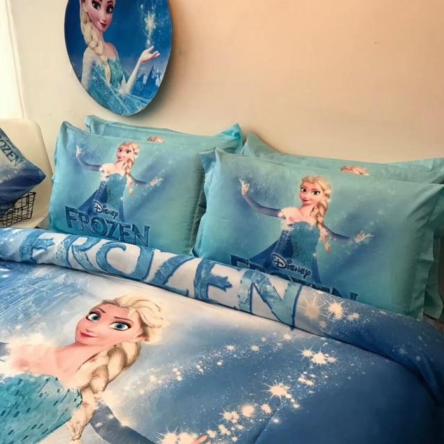 Set Cotton 3D Disney Hàng Nhập Khẩu Cao Cấp Dành Cho Bé Gái 4 Món