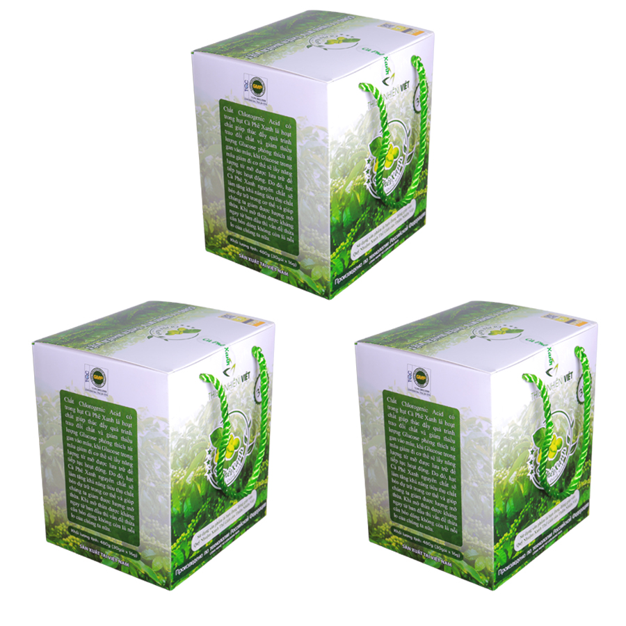 Combo 3 Hộp Cà Phê Xanh Hỗ Trợ Giảm Cân