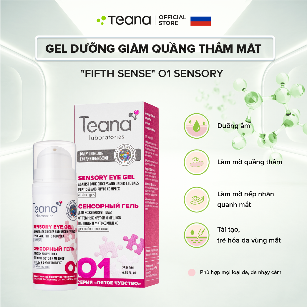 Gel dưỡng Teana &quot;Fifth Sense&quot; O1 Sensory Against Dark Circles And Under-Eye Bags giảm quầng thâm mắt