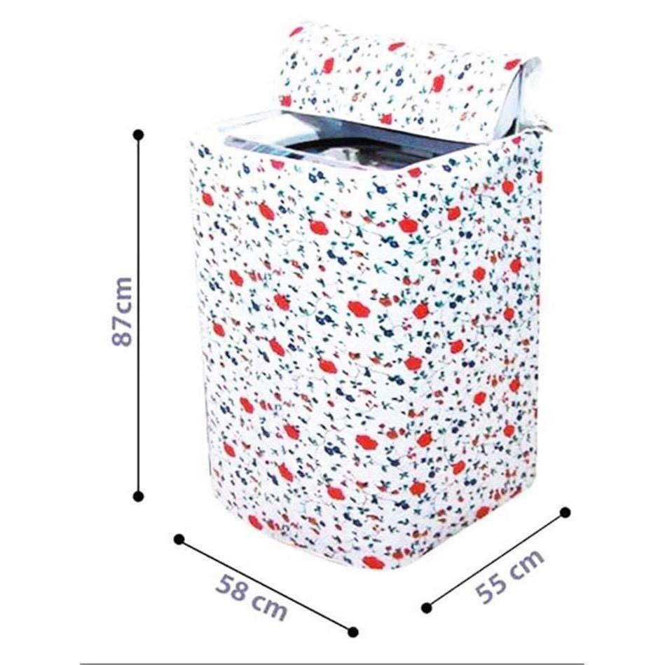 Áo trùm/phủ/bọc máy giặt lồng đứng vải bạt bền đẹp chống nướchh198