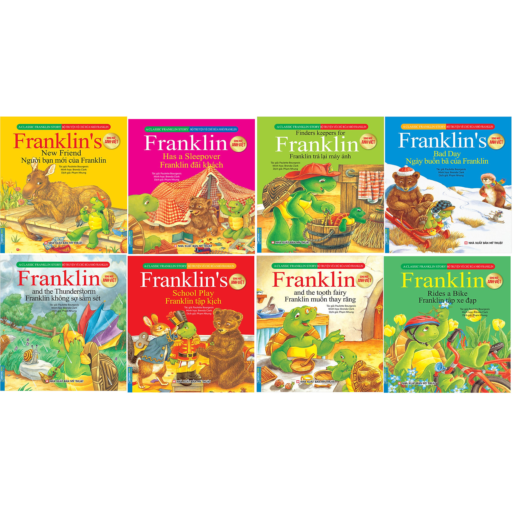 Combo Bộ Truyện Về Chú Rùa Nhỏ Franklin - Bộ 8 cuốn