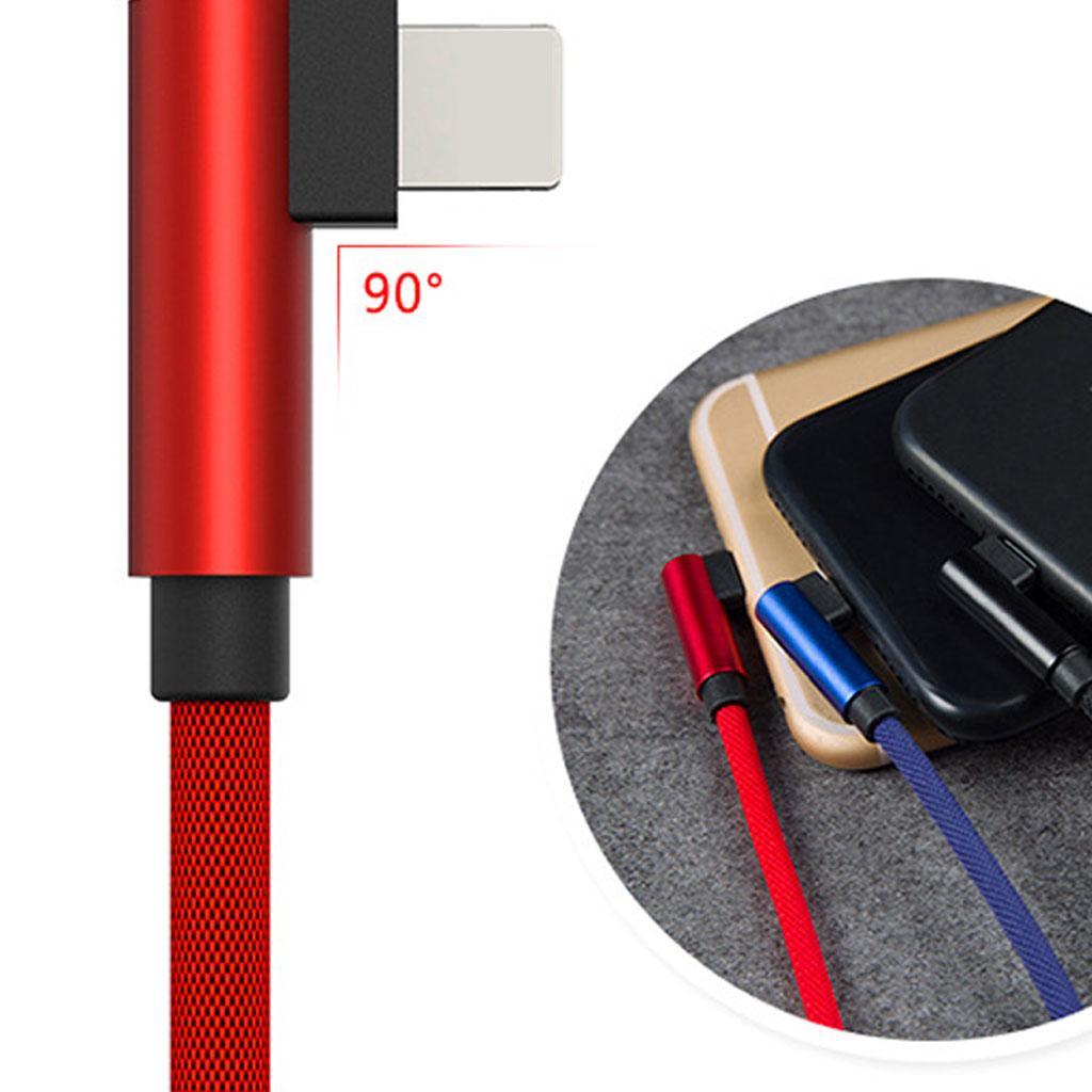 90 Degree Fast Charging Micro USB Fast Data Sync Charger Cable 1.2m