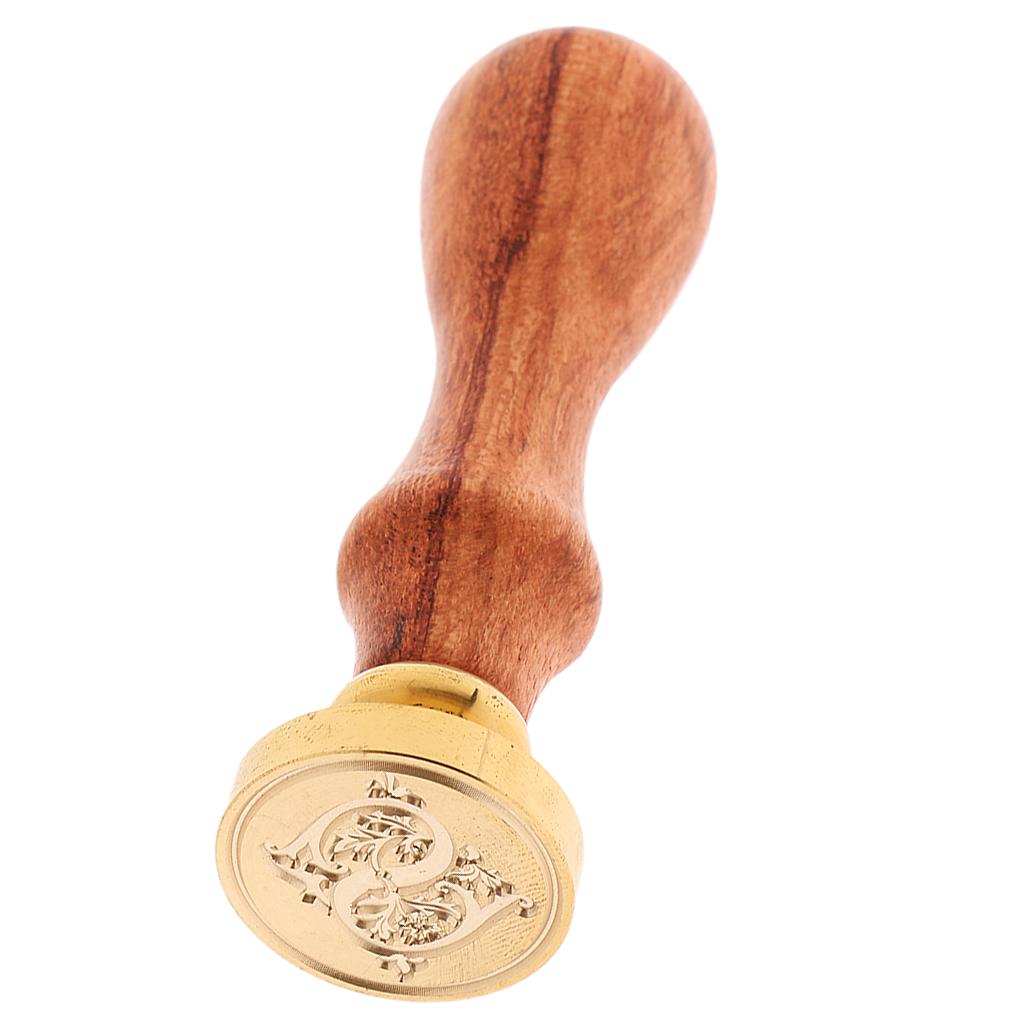 1PC Retro Letter A-Z Sealing Wax Classic Initial Wax Seal Stamps Alphabet DIY Decorative Letter Wooden Stamps Craft Gift