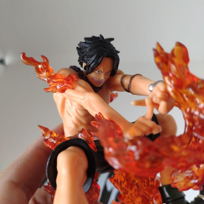 Mô hình cao cấp Ace Hỏa quyền battle ver chữ thập fig one piece anh trai luffy