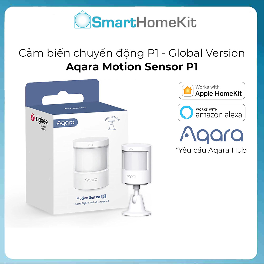 Cảm biến chuyển động Aqara P1 Motion Sensor Quốc Tế Hỗ trợ Apple HomeKit - Hàng Chính Hãng