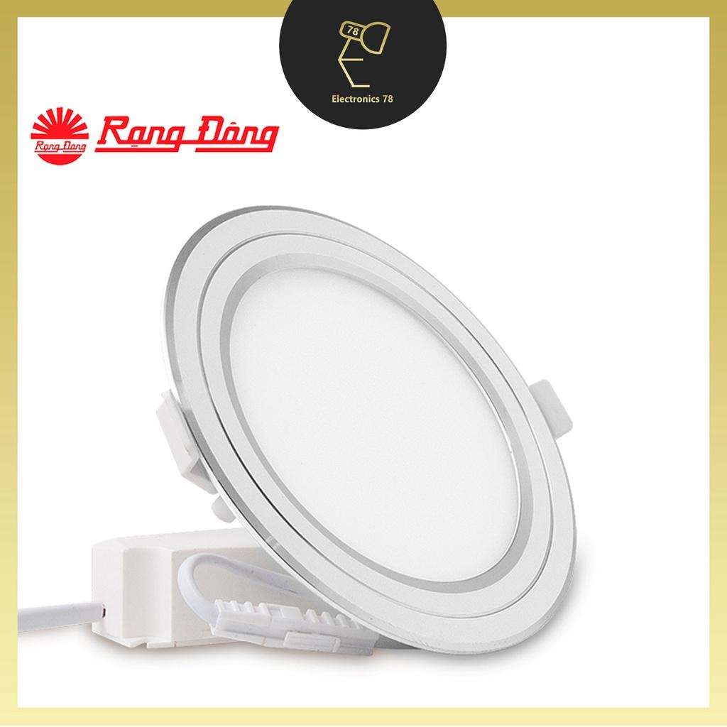 Đèn led Panel âm trần đổi màu 3 chế độ PT05 Rạng Đông [7W/9W/12W - Viền Vàng/Viền Bạc