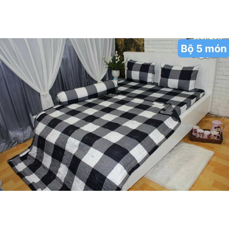 Bộ Drap thun Hàn Quốc loại 1 có mền 5 món hoặc mền lẻ