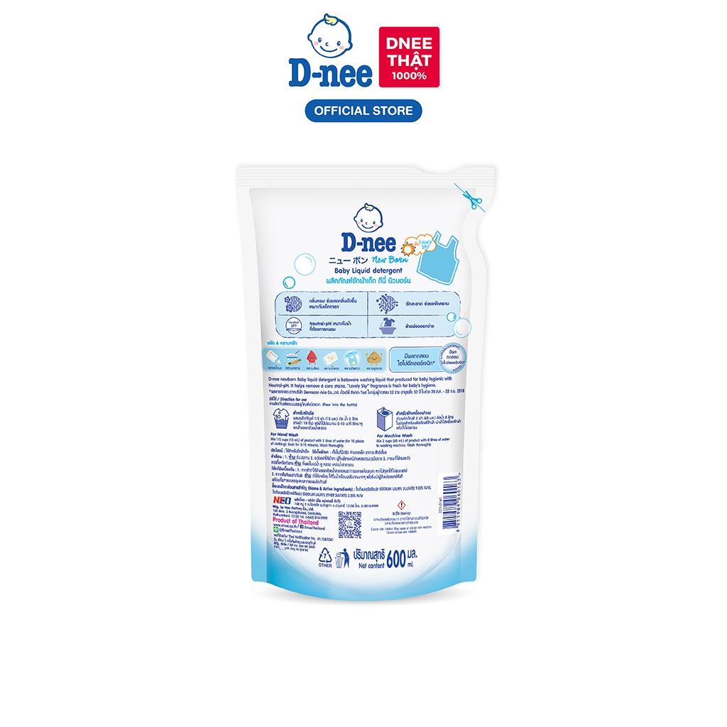 [Deal hời!] Combo 3 Nước giặt quần áo D-nee 600 ML - Lovely Sky