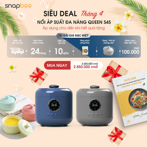 Nồi Áp Suất Đa Năng QUEEN S45 Hàng Chính Hãng- Thương Hiệu Mỹ