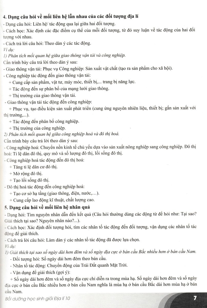 Bồi Dưỡng Học Sinh Giỏi Địa Lí 10