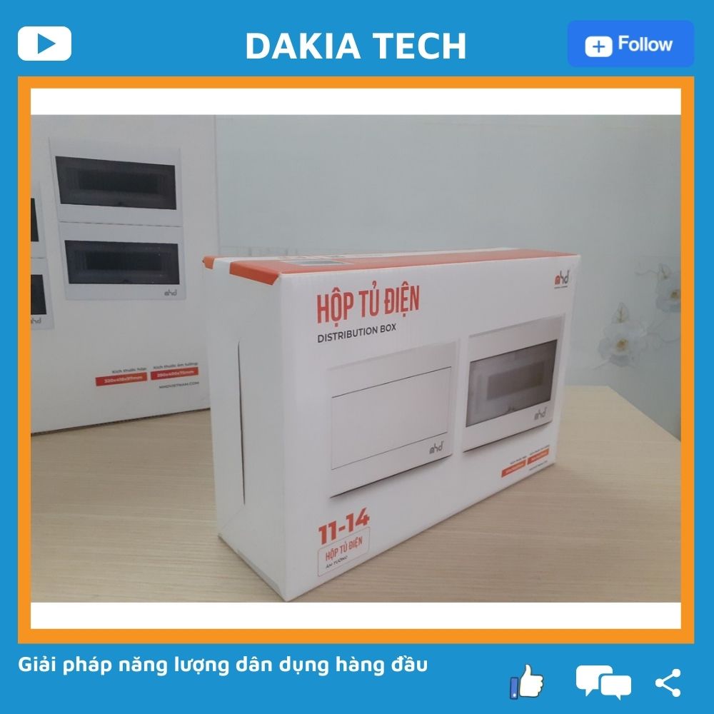 Tủ điện 11-14 Module nhựa ABS âm tường
