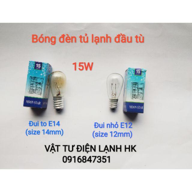 Bóng đèn tủ lạnh 15W đui xoáy chuôi E12 E14