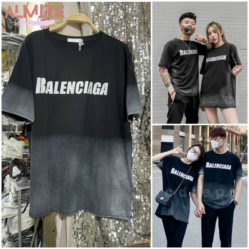 Áo Phông Loang Unisex BLencia Nam Nữ G0162
