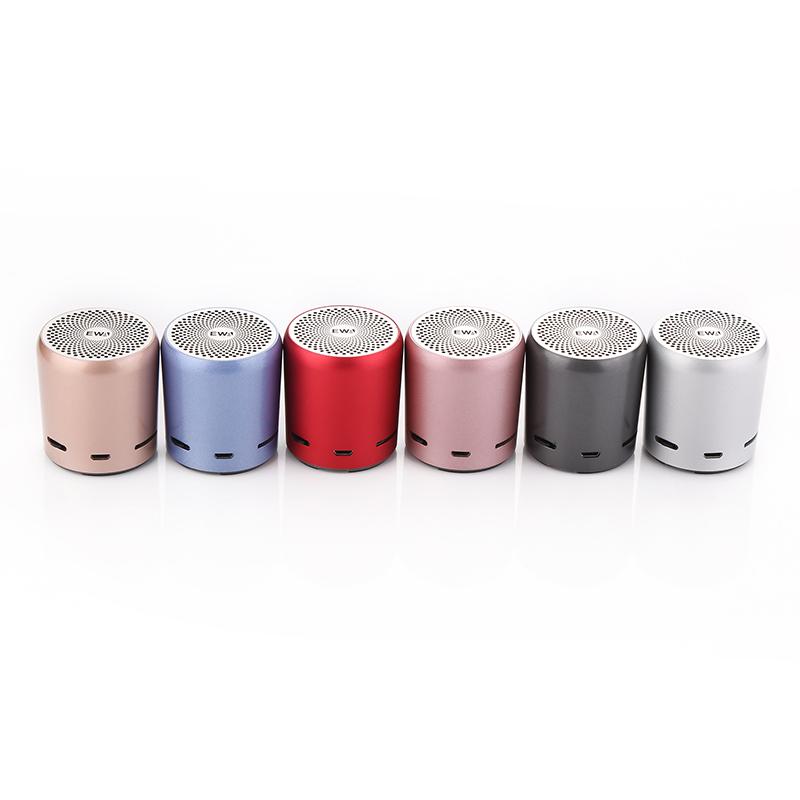 Loa EWA A107S Bluetooth Di Động Kim Loại HIFI Loa Mini TWS Không Dây MP3 Nghe Nhạc Âm Thanh Mạnh Thẻ SD Chơi Loa Color: Gray