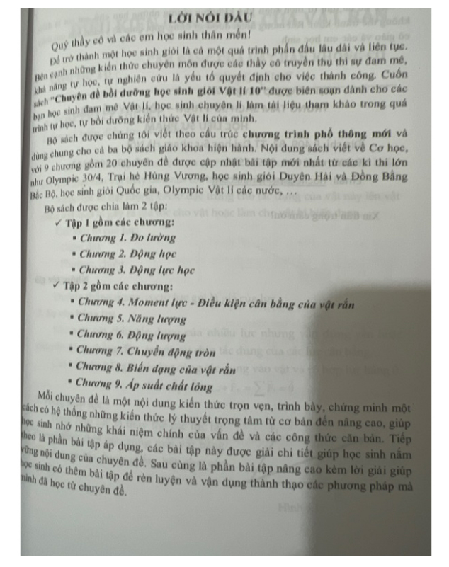 Sách - chuyên đề bồi dưỡng học sinh giỏi vật lí 10 - tập 2