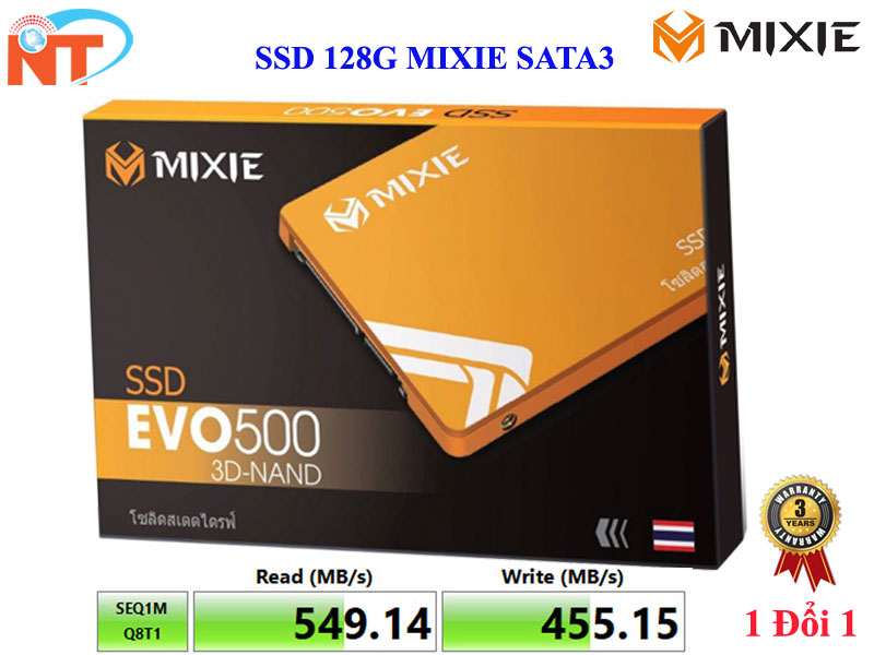 Ổ Cứng SSD 128GB MIXIE EVO500 SATA 3 - 2.5INCH - New 100% - Hàng Chính Hãng