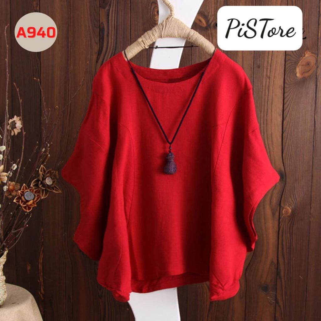 ️ Áo Kiểu Trung Niên ️ Mẫu Áo Trung Niên Trẻ Trung Tay Cánh Dơi Form Rộng Giấu Bụng Hàn Quốc,Thời Trang U30+