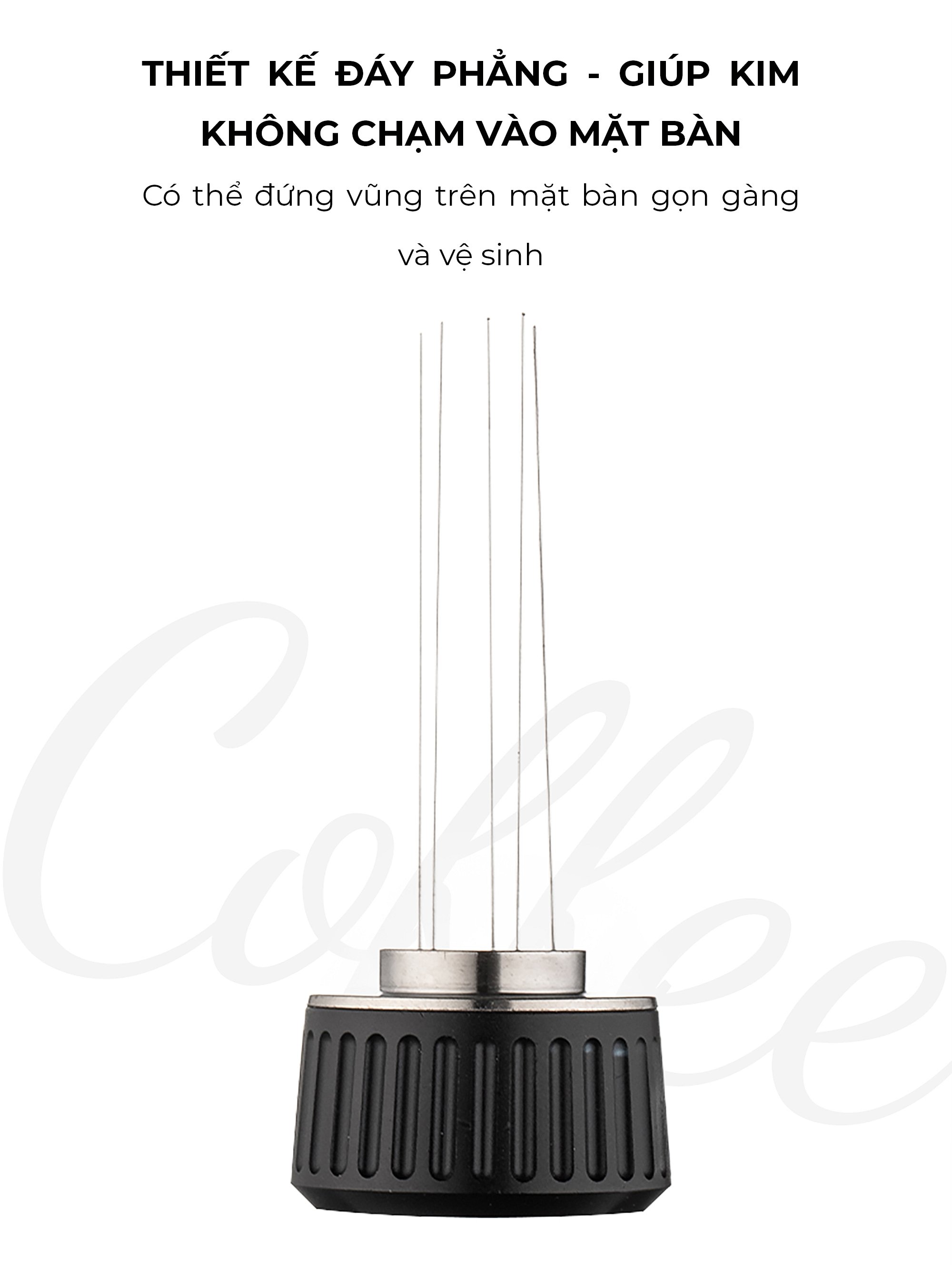 Tamper nén cà phê 2 trong 1 có kim khuấy đảo cà phê 58.3mm CAFE DE KONA