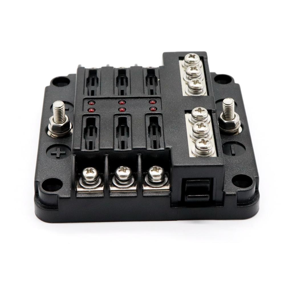 Fuse Box Block Holder w/ Light Terminal 32V Auto Boat
