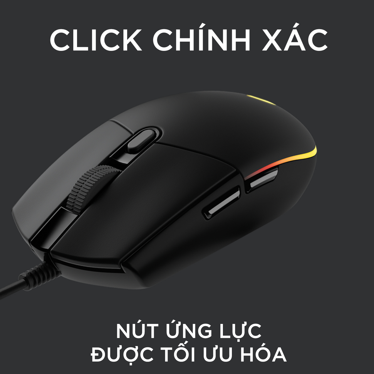 Chuột game có dây Logitech G102 Lightsync - Tùy chỉnh RGB, 6 nút lập trình, nhẹ, 8000 DPI, PC/Mac - Hàng Chính Hãng