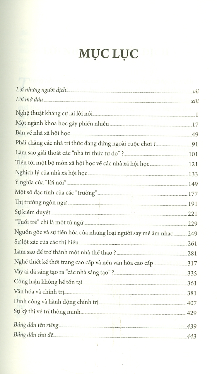 Sách PACE Books - Những Vấn Đề Của Xã Hội Học (Questions de sociologie) 