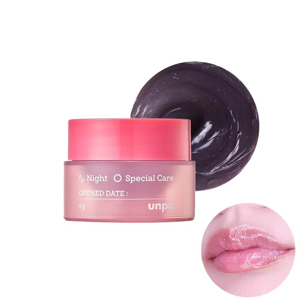 Mặt Nạ Ngủ Cho Môi Giúp Dưỡng Ẩm Và Cải Thiện Lão Hóa Unpa Bubi Bubi Lip Mask 9g