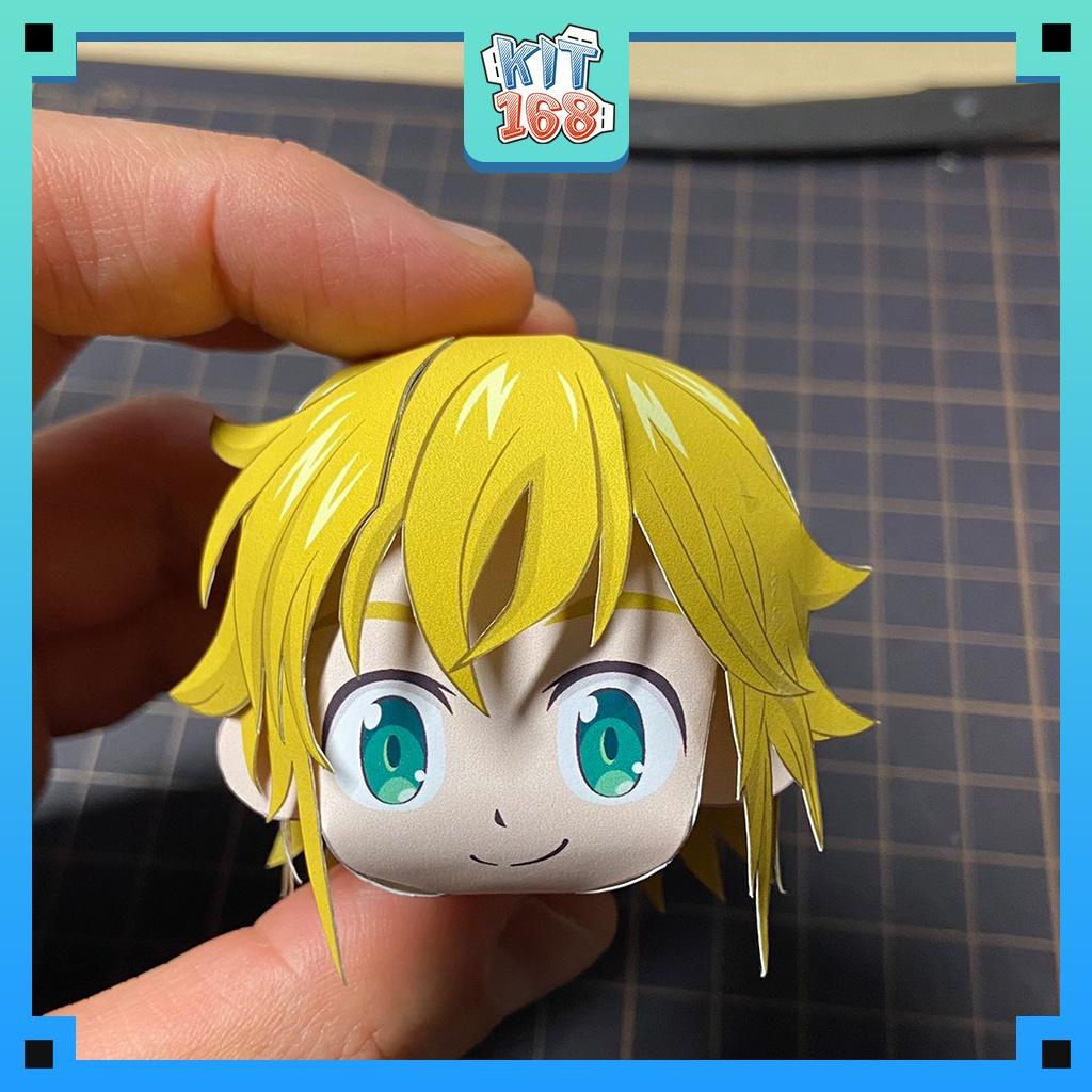 Mô hình giấy Anime Game Chibi Meliodas - Nanatsu no Taizai (Thất hình đại tội) + kit hộp trang trí